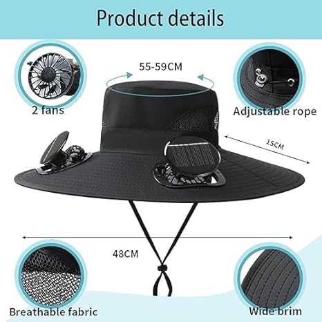 Solar Fan Hat