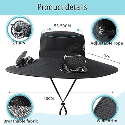 Solar Fan Hat